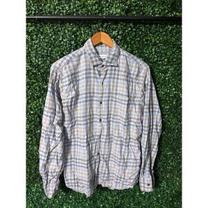 Peter Millar Men’s Plaid Button Down Sz Medium
